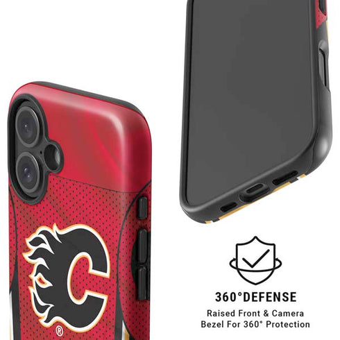 NHL Calgary Flames Home Jersey iPhone 16 Plus Magsafe Impact Case